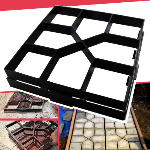 Anothera 2Pack 15.7"x15.7"x1.57" Walk Maker Reusable Concrete Path Maker Molds Pathmate Stone Molding Stepping Stone Paver Lawn Patio Yard Garden DIY Walkway Pavement Paving Moulds (Square) Anothera 2Pack 15.7"x15.7"x1.57" Walk Maker Reusable Concrete Path Maker Molds Pathmate Stone Molding Stepping Stone Paver Lawn Patio Yard Garden DIY Walkway Pavement Paving Moulds (Square)