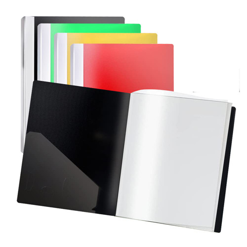 YADOOOM Binder with Plastic Sleeves 4 Pack, 60-Pocket Bound Presentation Book with Sheet Protectors, Displays 120 Letter Size Pages for 8.5x11 inch Paper,Portfolio Binder Folder with Clear Sleeves