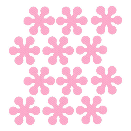 Elinglife Bathtub Non Slip Adhesive Stickers, 12 Pcs Snowflake Non Slip Appliques Stickers Safety Anti Slip Bathtub Stickers for Bathroom Kitchen Bathtub Stair (Pink) A11
