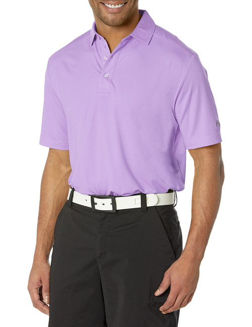 Solid Micro Hex Performance Golf Polo Shirt with UPF 50 Protection (Size Small - 3X Big & Tall), Fairy Wren, Large