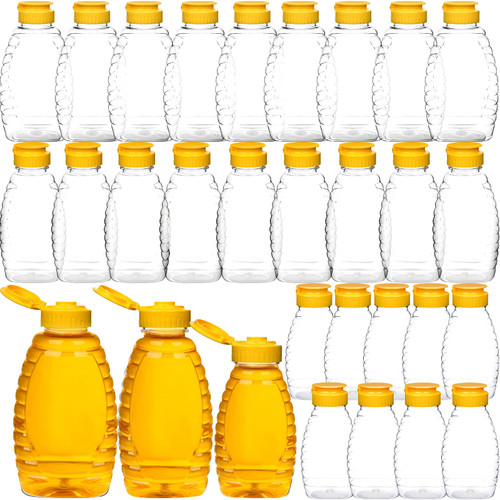 30 Pieces Clear Honey Bottles Jar Empty Honey Bottles with Caps Honey Squeeze Bottle Refillable Plastic Honey Bottles No Drip Honey Squeeze Bottle for Storing and Dispensing(8 oz, 12 oz,16 oz) 30 Pieces Clear Honey Bottles Jar Empty Honey Bottles with Caps Honey Squeeze Bottle Refillable Plastic Honey Bottles No Drip Honey Squeeze Bottle for Storing and Dispensing(8 oz, 12 oz,16 oz)