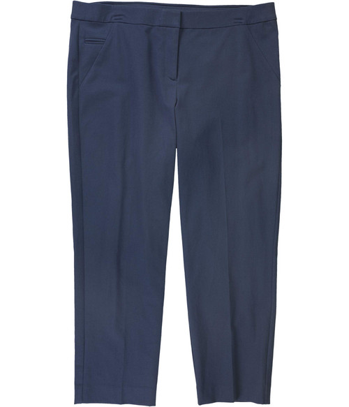 Alfani Womens Solid Comfort-Waist Casual Trouser Pants, Blue, 14 Alfani Womens Solid Comfort-Waist Casual Trouser Pants, Blue, 14