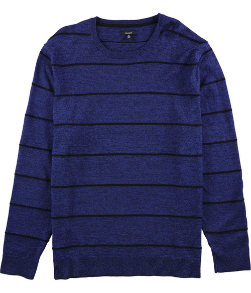Alfani Mens Stripe Pullover Sweater, Blue, X-Large