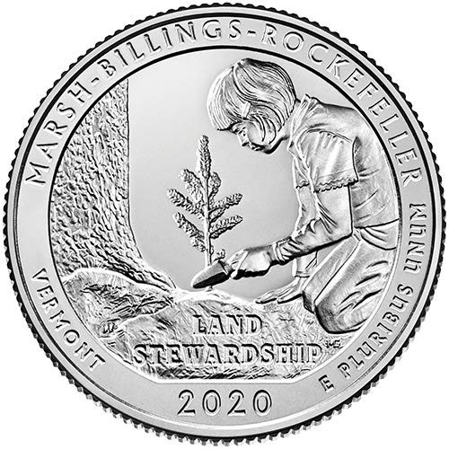 2020 S BU Marsh Billings Rockefeller Vermont National Park NP Quarter Choice Uncirculated US Mint 2020 S BU Marsh Billings Rockefeller Vermont National Park NP Quarter Choice Uncirculated US Mint
