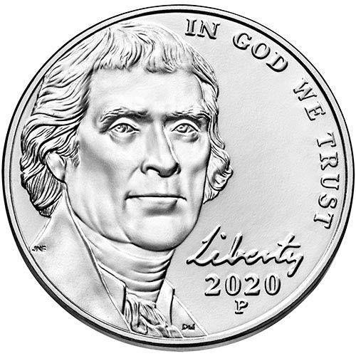 2020 P BU Jefferson Nickel Choice Uncirculated US Mint