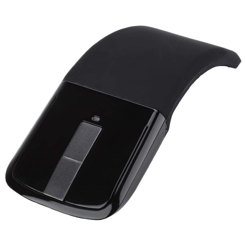 2.4G Wireless Mouse 1600DPI Ergonomic Foldable Arc Optical Touch Mouse with USB Receiver Suitable for PC Laptop for Notebook for Mac