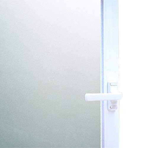 Bloss Static Cling Privacy Film Frosted Glass Window Film Window Vinyl Window Covering Film (17.7" by 78.7",1 Roll)