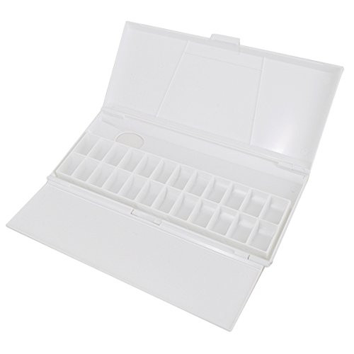 Monique Plastic Paint Tray Paint Palette Watercolor Mixing Pallet 24 Assorted Watercolor Palettes