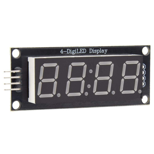 4-Digit 7-Segment LED Display Tube Module Fits for Use Library TM1637.h(Red)