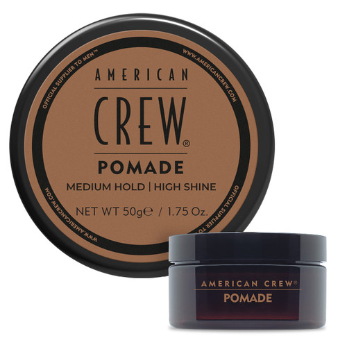 American Crew Men's Hair Pomade, Like Hair Gel with Medium Hold & High Shine, Travel Size, 1.75 Oz (Pack of 1) American Crew Men's Hair Pomade, Like Hair Gel with Medium Hold & High Shine, Travel Size, 1.75 Oz (Pack of 1)