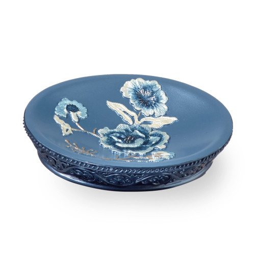 Popular Bath Dublin Rose, SOAP Dish, Blue