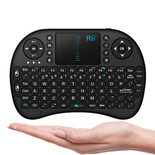 Rii i8 (10038-FL) Mini 2.4GHz Wireless Touchpad Keyboard with Mouse Black