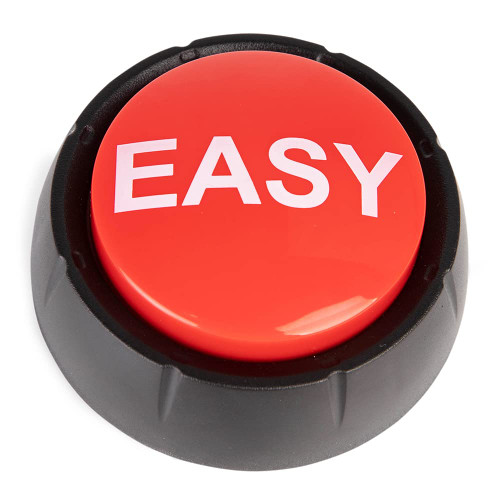 Mealivos Talking Button,Button-Complete Red/Black (Easy)