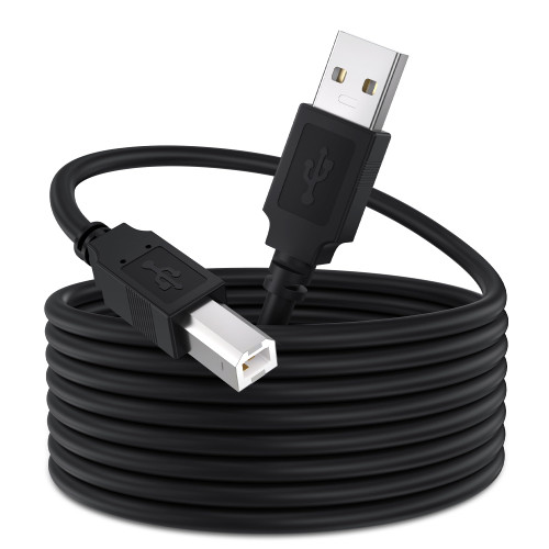 Qxcynsef USB 2.0 Printer Cable 10 FT,2.0 High Speed Printer Cable Type A Male to B Male Long USB A to B Cable 10 Foot Qxcynsef USB 2.0 Printer Cable 10 FT,2.0 High Speed Printer Cable Type A Male to B Male Long USB A to B Cable 10 Foot