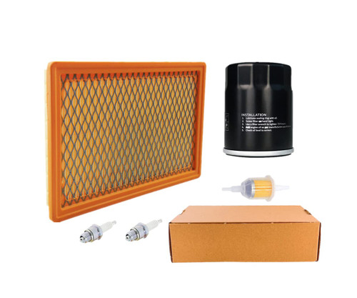 Kvjicdo 0E9371AS Air Filter Fit For Gene-rac for HSB 8KW-11KW Evolution Series Generators 410CC Engine with 070185E Oil Filter Fuel Filter and two Spark Plugs