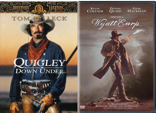 Wyatt Earp + Quigley Down Under DVD Western Pack 2 Movie Set Kevin Costner