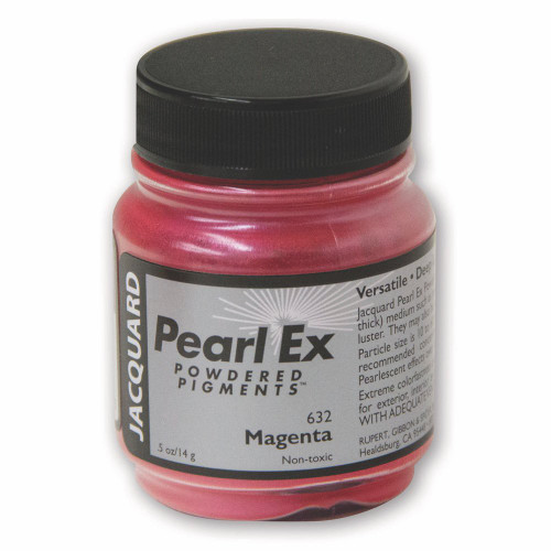 Pearl-Ex Pigment by Jacquard, Creates Metallic or Pearlescent Effect.5 Ounce Jar, Magenta