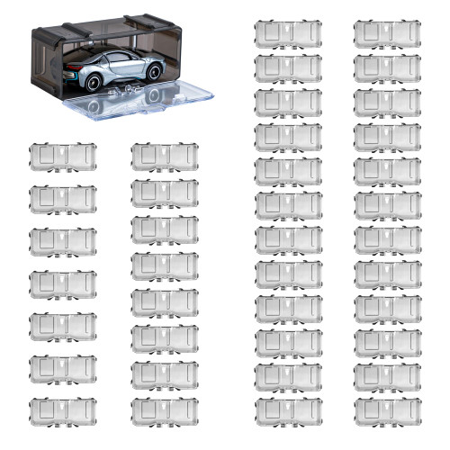 Toys Organizer Storage Case for Hot Wheels Car, for Matchbox Cars, for Mini Cars,1/64 Scale Hot Toy Wheels Display Case Holds 10/40 Cars?Interlocking Hot Car Wheels Storage?Dustproof Display Case (40)