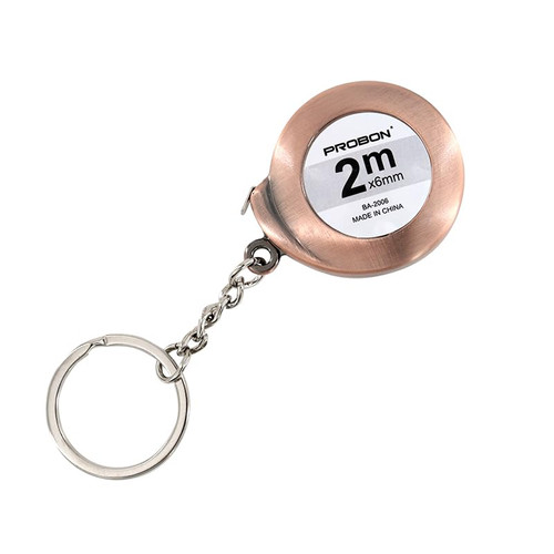 Snail Style Tape Measure with Keychain 2 M/6 FT Tape Measures (Bronze)