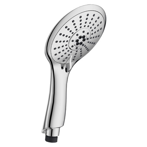 Westbrass HS5601-26 Round Thin 5-Function Adjustable Spray Hand Shower, Polished Chrome