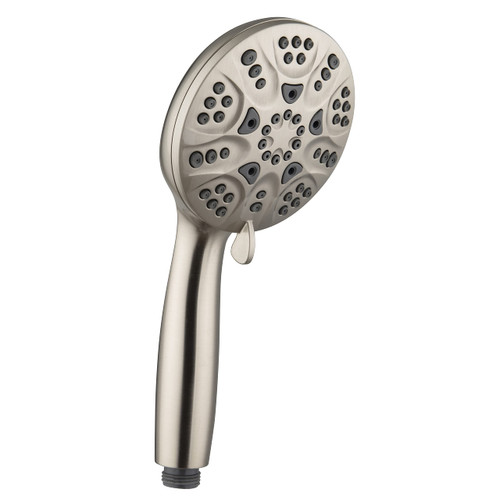 Westbrass HS6700-07 5" Round Thin 6-Function Adjustable Spray Hand Shower, Satin Nickel