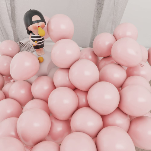 Baby Pink Balloons 5 Inch 50 Pcs Baby Shower Party Balloons Happy Birthday Decoration Wedding Gender Reveal Party Balloons