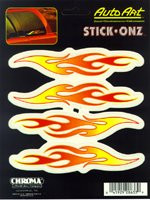 Chroma Graphics Flames Vinyl Stick Onz Decal