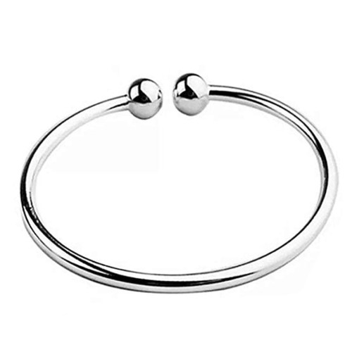 Cy trendy Fashion Women Jewelry Solid 925 Sterling Bangle Bracelet Gift Silver Lady Fine Jewelry (only 1pcs bracelet)