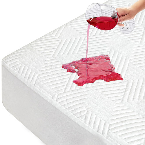 Timimi Twin Size 100% Waterproof Mattress Protector: Cooling Bed Mattress Cover - Ultra Soft & Breathable 3D Air Fabric Mattress Pad Cover Fitted 8"-21" Deep Pocket - Noiseless Washable?Vinyl Free Timimi Twin Size 100% Waterproof Mattress Protector: Cooling Bed Mattress Cover - Ultra Soft & Breathable 3D Air Fabric Mattress Pad Cover Fitted 8"-21" Deep Pocket - Noiseless Washable?Vinyl Free