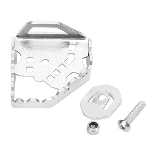 Fydun Brake Pedal Enlarge Extension Motorcycle Rear Brake Extension Pedals Extender for Honda CRF1000L Africa Twin Adventure Sports 2014-2018 (Silver)