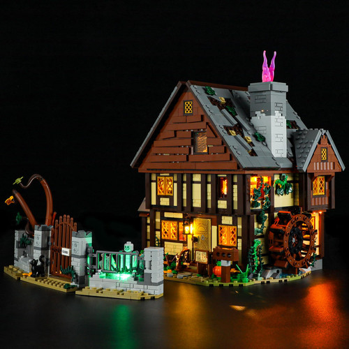 YEABRICKS LED Light for Lego-21341 Ideas Disney Hocus Pocus: The Sanderson Sisters' Cottage Building Blocks Model (Lego Set NOT Included)