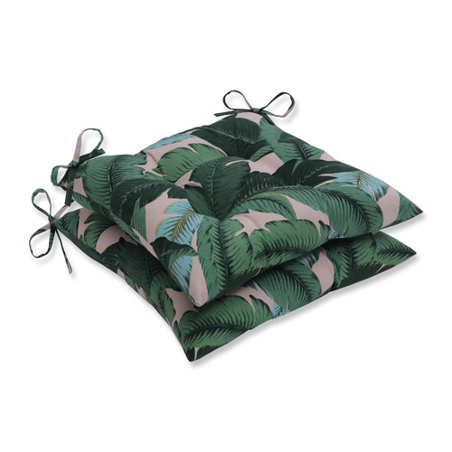 Pillow Perfect Outdoor/Indoor Swaying Palms Capri Tufted Seat Cushions (Square Back), 19" x 18.5", Green 2 Count Pillow Perfect Outdoor/Indoor Swaying Palms Capri Tufted Seat Cushions (Square Back), 19" x 18.5", Green 2 Count