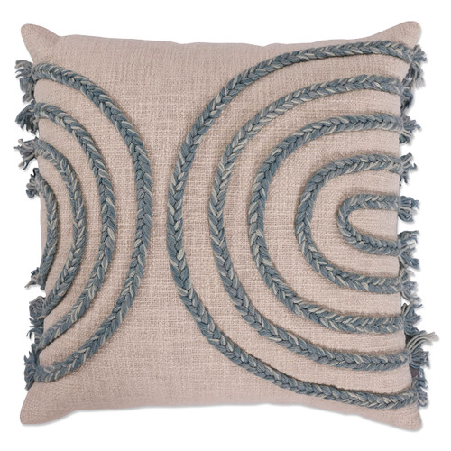 Pillow Perfect Indoor Abstract Circles Throw Pillow, Blue