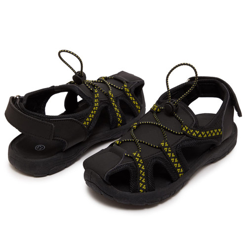 Skysole Boys Water Shoes, Rugged Closed Toe Amphibian Sandals for Beach, Hiking & Outdoor Sports - Turqoise/6 Big Kid