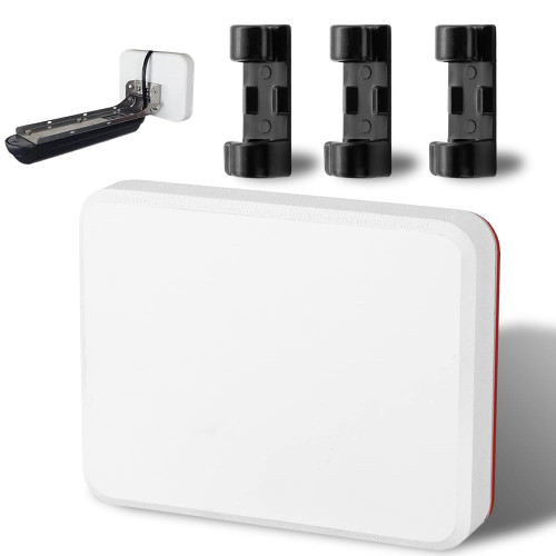 Transducer Mounting Plate Strong Back Adhesive Stern Pad Come with Tool Kit Standard Size for Mounting Small and Mid-size Accessories on Boat Transom/Hull No Drill Transducer Mount Stern Saver White