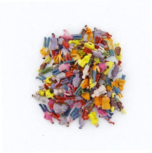New 100pcs Painted Model Train People Figures N Gauge (1 to 150) Durable and Professional