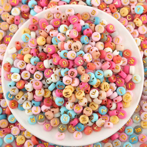 1000pcs Acrylic Small Letter Beads Round Letter Beads Colorful Acrylic with Gold Letter Alphabet for Jewelry Making Alphabet Beads (Colorful Gold?Pink?) 1000pcs Acrylic Small Letter Beads Round Letter Beads Colorful Acrylic with Gold Letter Alphabet for Jewelry Making Alphabet Beads (Colorful Gold?Pink?)