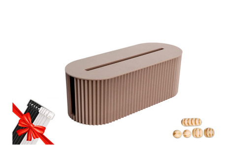 Desk York Cable Management Box Large - Cord Organizer Box to Hide Power Strips - Surge Protector Cable Organizer Box for Home and Office - Cord Hider and Management Brown Box with Wire Organizer Desk York Cable Management Box Large - Cord Organizer Box to Hide Power Strips - Surge Protector Cable Organizer Box for Home and Office - Cord Hider and Management Brown Box with Wire Organizer