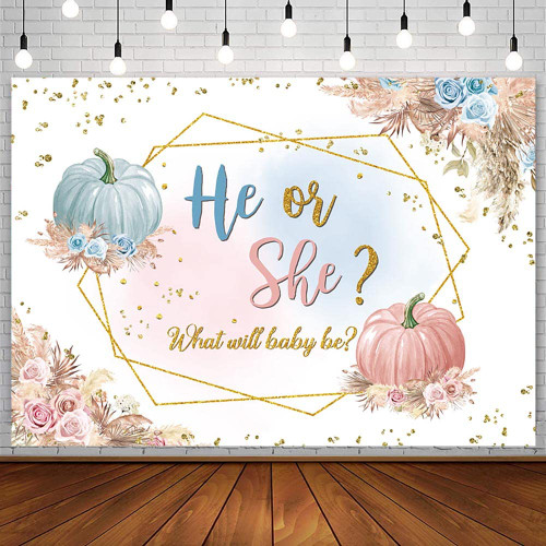Sendy 7x5ft Boho Pumpkin Gender Reveal Backdrop Thanksgiving Boy or Girl Pink or Blue He or She Baby Shower Party Autumn Fall Bohemia Floral Pampas Photography Background Banner Photo Prop Sendy 7x5ft Boho Pumpkin Gender Reveal Backdrop Thanksgiving Boy or Girl Pink or Blue He or She Baby Shower Party Autumn Fall Bohemia Floral Pampas Photography Background Banner Photo Prop