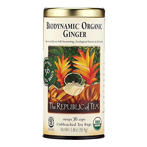 The Republic of Tea Biodynamic Organic Ginger, 36 CT