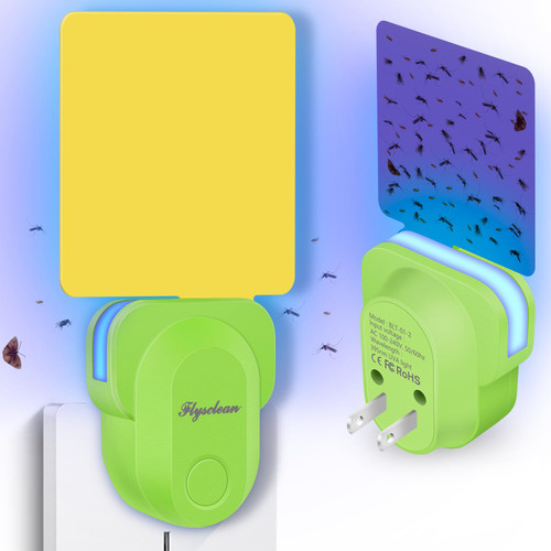 Flying Insect Trap Plug-in, 2023 Upgrade Plug-in Bug Catcher Mosquito Fruit Fly Trap Gnat Killer Indoor, Safe Non-Toxic UV Night Light Fly Trap with Sticky Trap for Flies, Gnats, Moths (Green, 1 Pack) Flying Insect Trap Plug-in, 2023 Upgrade Plug-in Bug Catcher Mosquito Fruit Fly Trap Gnat Killer Indoor, Safe Non-Toxic UV Night Light Fly Trap with Sticky Trap for Flies, Gnats, Moths (Green, 1 Pack)