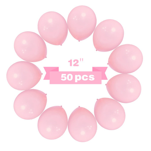 Pink Balloons 12inch Light Pink Balloons,50PCS Latex Pink Balloons for Birthday Wedding Baby shower Party Decoration Pink Balloons 12inch Light Pink Balloons,50PCS Latex Pink Balloons for Birthday Wedding Baby shower Party Decoration
