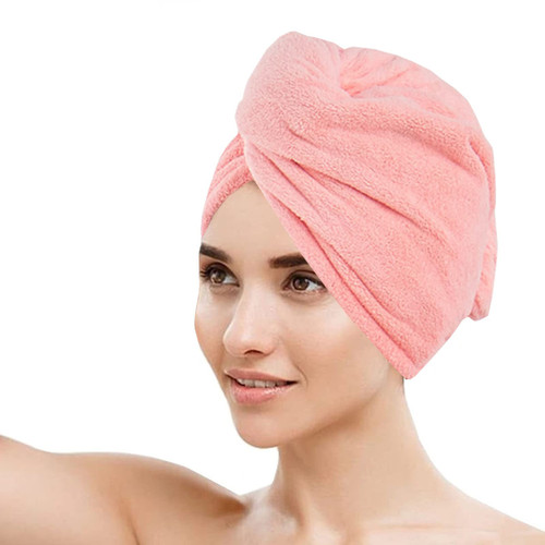 AKJMMZ Microfiber Hair Towel, Anti Frizz Curly Hair Towel Wrap for Women, Absorbent Quick Dry Microfiber Towel for Hair (Pink) AKJMMZ Microfiber Hair Towel, Anti Frizz Curly Hair Towel Wrap for Women, Absorbent Quick Dry Microfiber Towel for Hair (Pink)