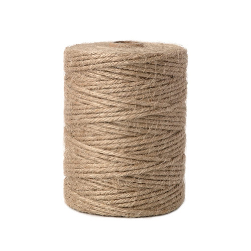 Natural Jute Twine 5mm 100 Feet Crafting Twine String for Crafts Gift, Craft Projects, Wrapping, Bundling, Packing, Gardening and More, Jute Rope to Use Around The House and Garden