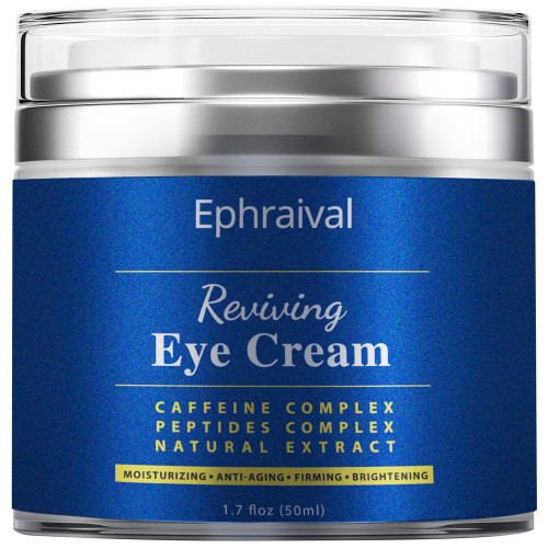 Ephraival Mens Eye Cream- Caffeine Eye Cream for Dark Circles and Puffiness -Advanced Formula -Eye Bags Treatment for Men - Under Eye Cream Anti Aging -Caffeine Eye Serum Visibly Reduces Wrinkles, Dark Circles, Fine Lines & Crow's Feet Under Eyes Ephraival Mens Eye Cream- Caffeine Eye Cream for Dark Circles and Puffiness -Advanced Formula -Eye Bags Treatment for Men - Under Eye Cream Anti Aging -Caffeine Eye Serum Visibly Reduces Wrinkles, Dark Circles, Fine Lines & Crow's Feet Under Eyes