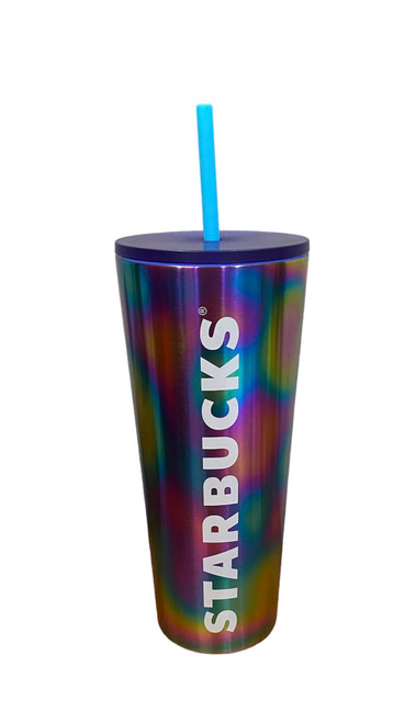Starbucks Fluorescent Rainbow Cold Cup (24 oz)