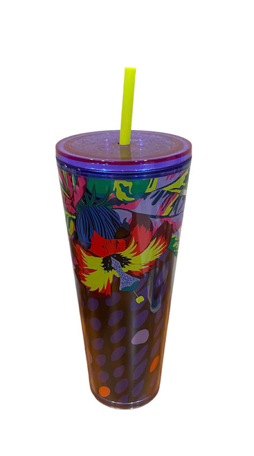 Starbucks Floral and Leaves Cold Cup (24 oz)