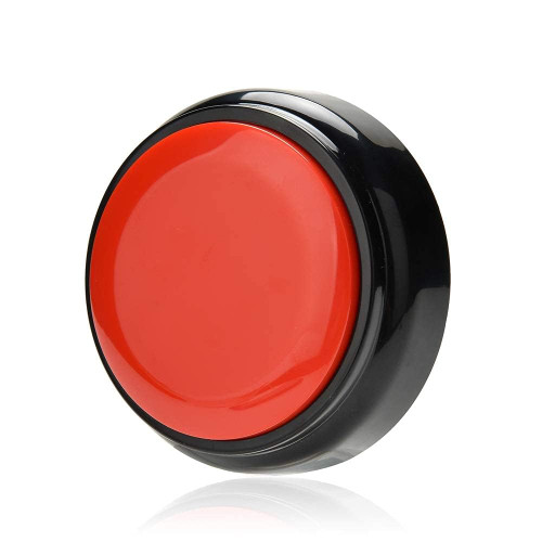 Recordable Easy Button Sound Button Voice Recording Talking Button 30 Second Custom Recordable Talking Button for Dogs to Communicate Answer Buzzer