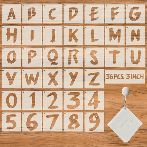 36Pcs Letter Stencils for Painting, Reusable Numbers & Alphabet Stencils,Spray Painting Stencils,Letter Stencils for Wood,Wall,Fabric,Rock,Chalkboard,Signage (3 inch,Cursive) 36Pcs Letter Stencils for Painting, Reusable Numbers & Alphabet Stencils,Spray Painting Stencils,Letter Stencils for Wood,Wall,Fabric,Rock,Chalkboard,Signage (3 inch,Cursive)