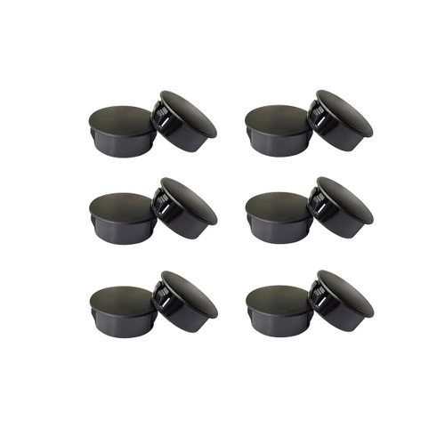12 Pcs Black Hole Plugs 25mm/1" Black Plastic Hole Plugs Black Plastic Plugs for Holes Plastic Plugs for Holes Cabinet Hole Plugs Screw Hole Plugs Plastic Plugs for Holes (Black?